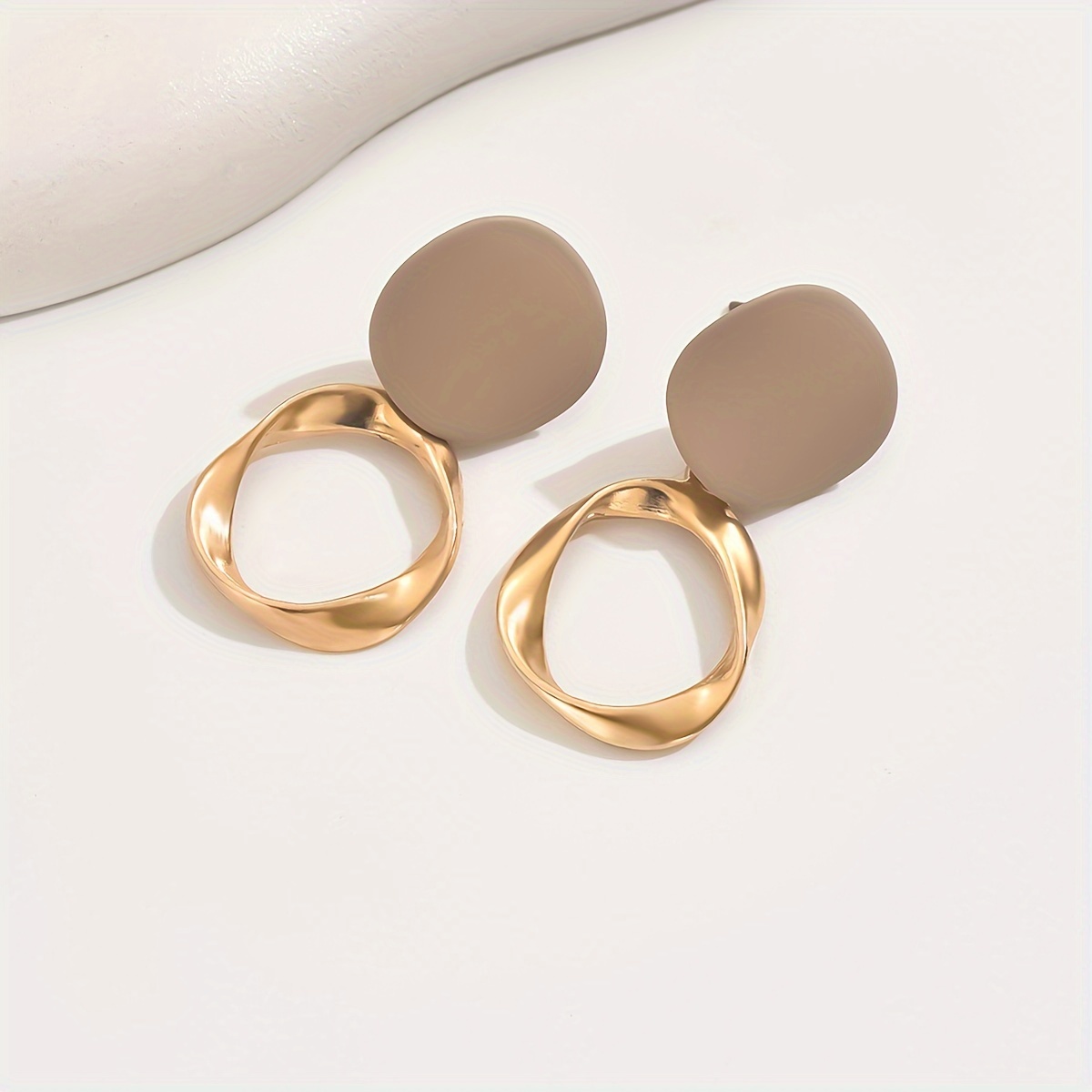 Bohemian Irregular Round Stud Earrings